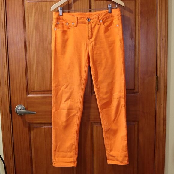 JCP Skinny Ankle Orange Y2K Jean's 29/8 - Picture 2 of 12